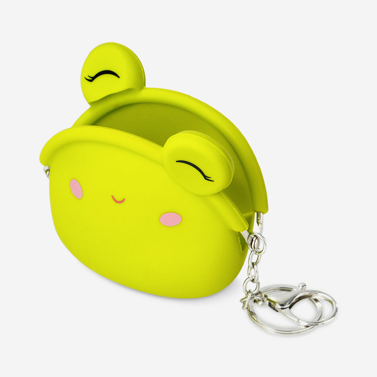 Bolsa de silicone verde para rã