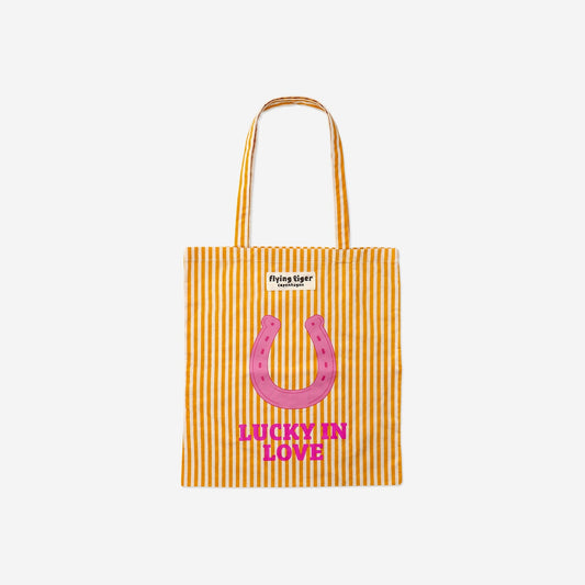 Lucky in love tote bag