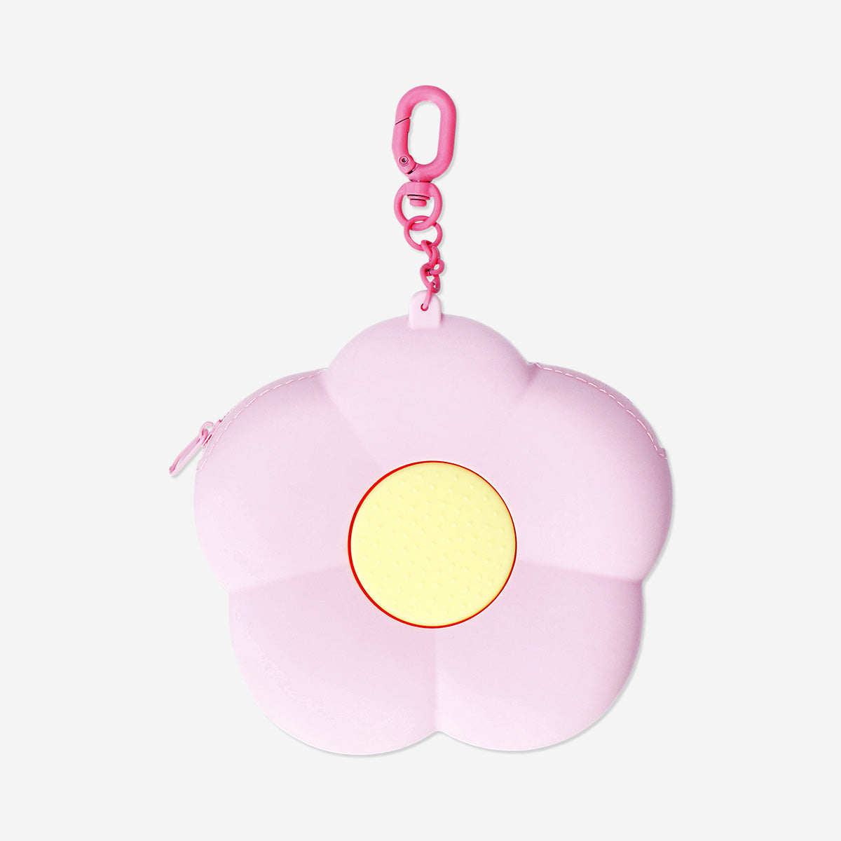 Pink silicone flower purse