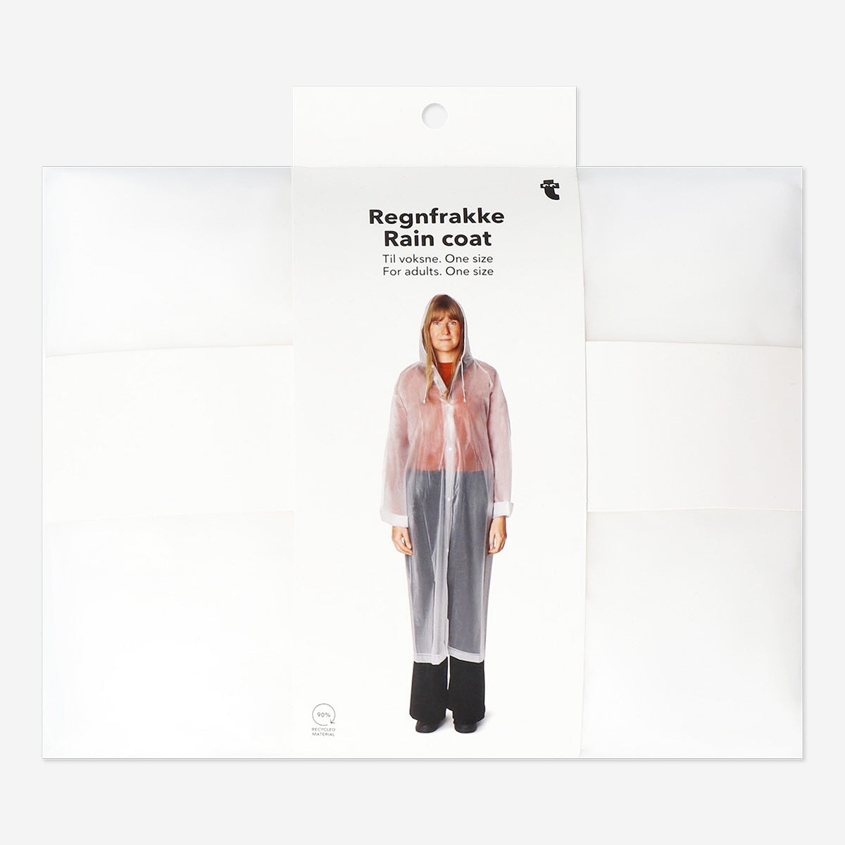 Rain Coat for Adults – One Size Frosted White, Lightweight