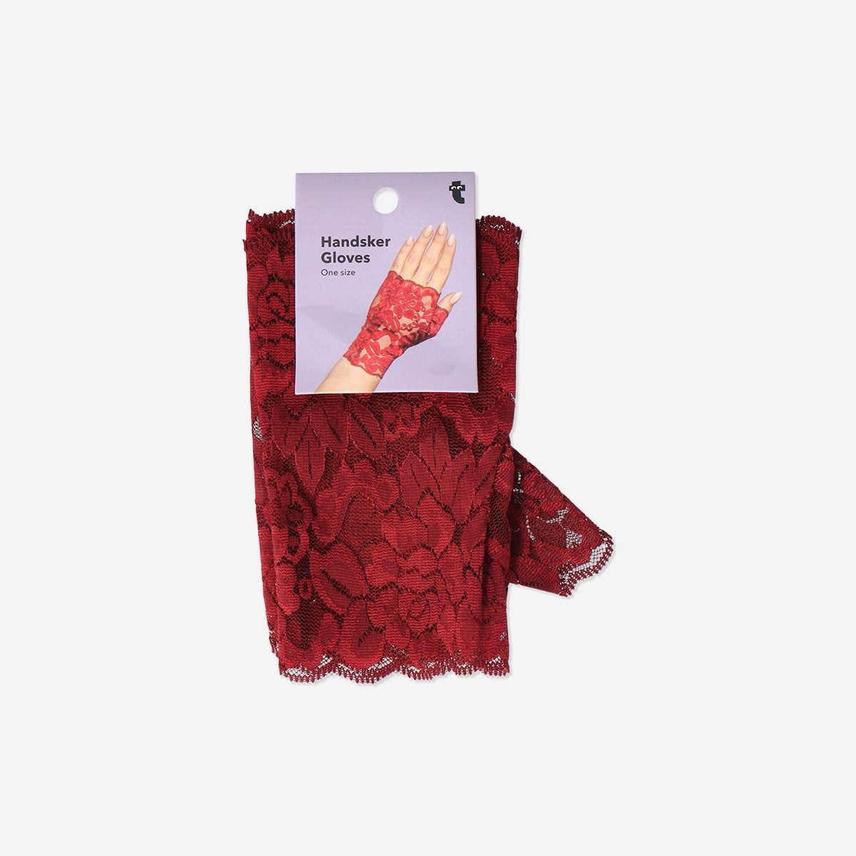 Red lace fingerless gloves - One Size Textile Flying Tiger Copenhagen 