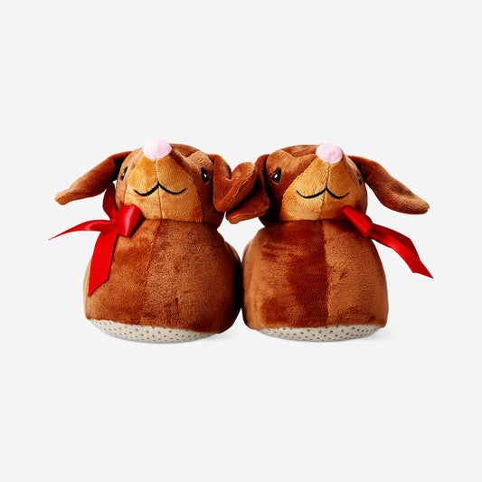 Pantuflas de perro salchicha - Talla 36/38