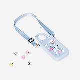 Set of pink and blue charms - 9 pcs