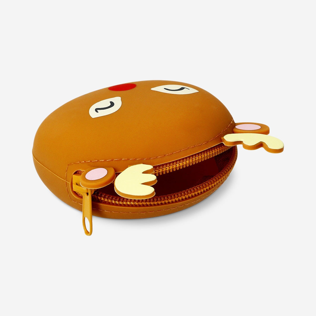 Colorful silicone reindeer purse from Flying Tiger Copenhagen featuring a playful textile design and festive holiday style.