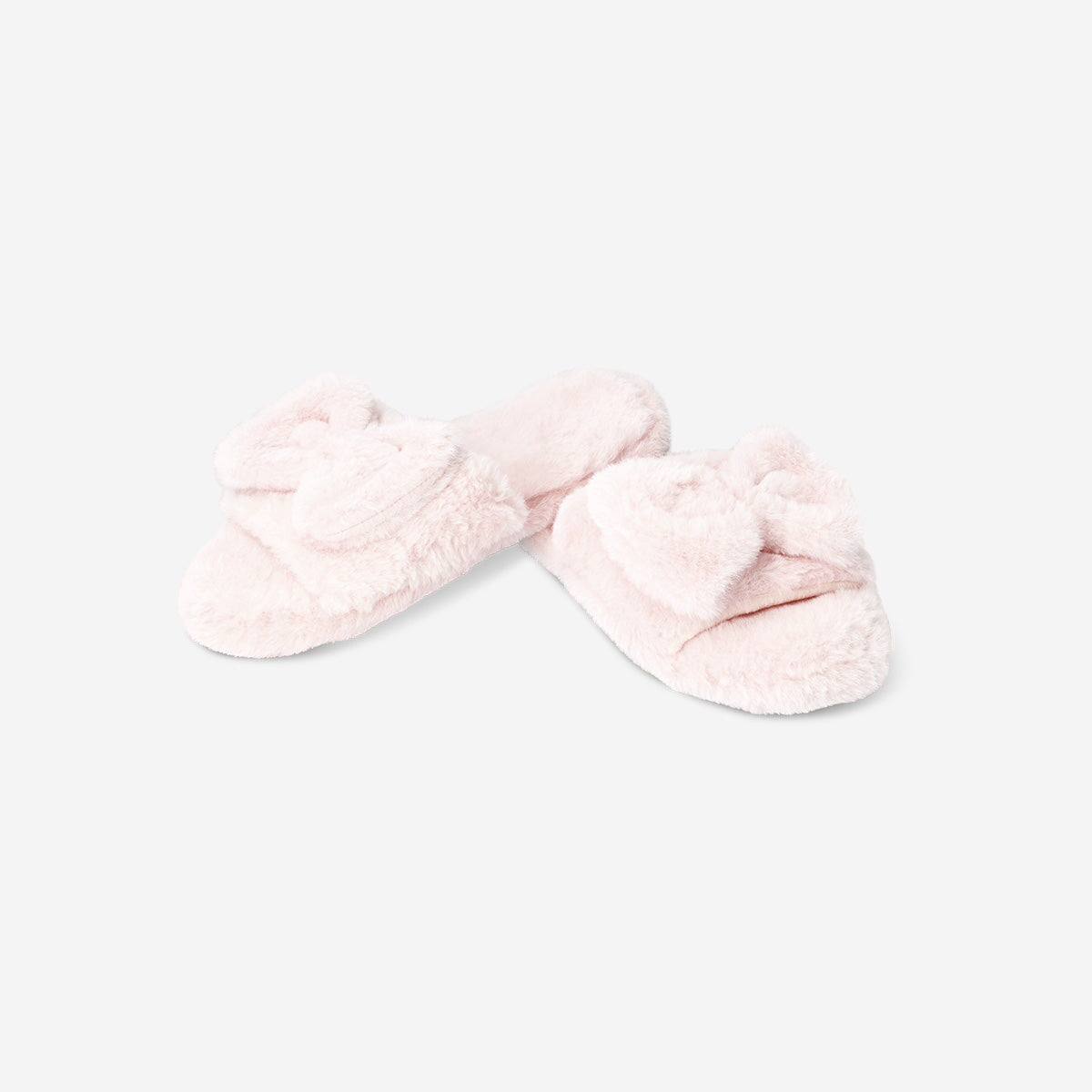 Slippers with flufffy bow - Size 40/41 textile Flying Tiger Copenhagen 