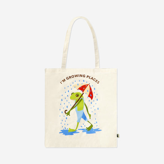 Bolso de mano con motivo de rana