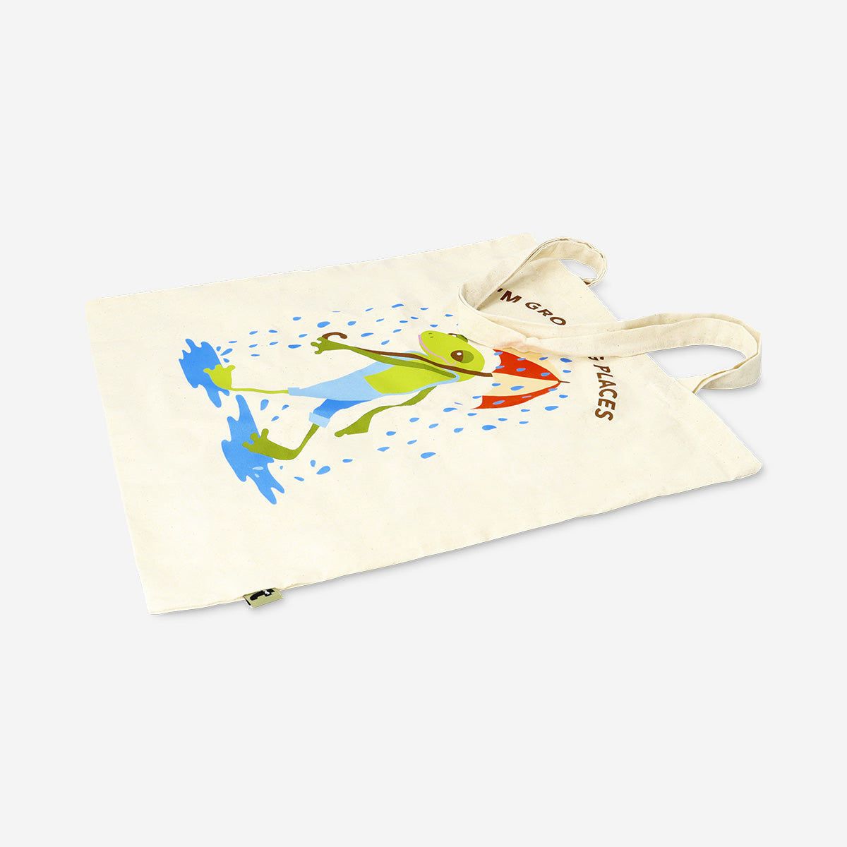 Bolso de mano con motivo de rana