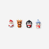Collectible Christmas character toy from Flying Tiger Copenhagen, featuring festive holiday-themed figures in vibrant colors.