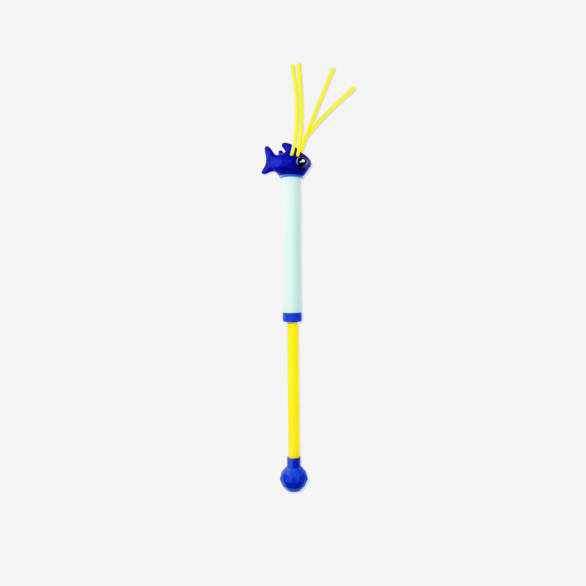 Colorful fish-shaped water pump toy from Flying Tiger Copenhagen, designed for children’s play and water fun.