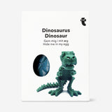 Green 3D dinosauer in egg