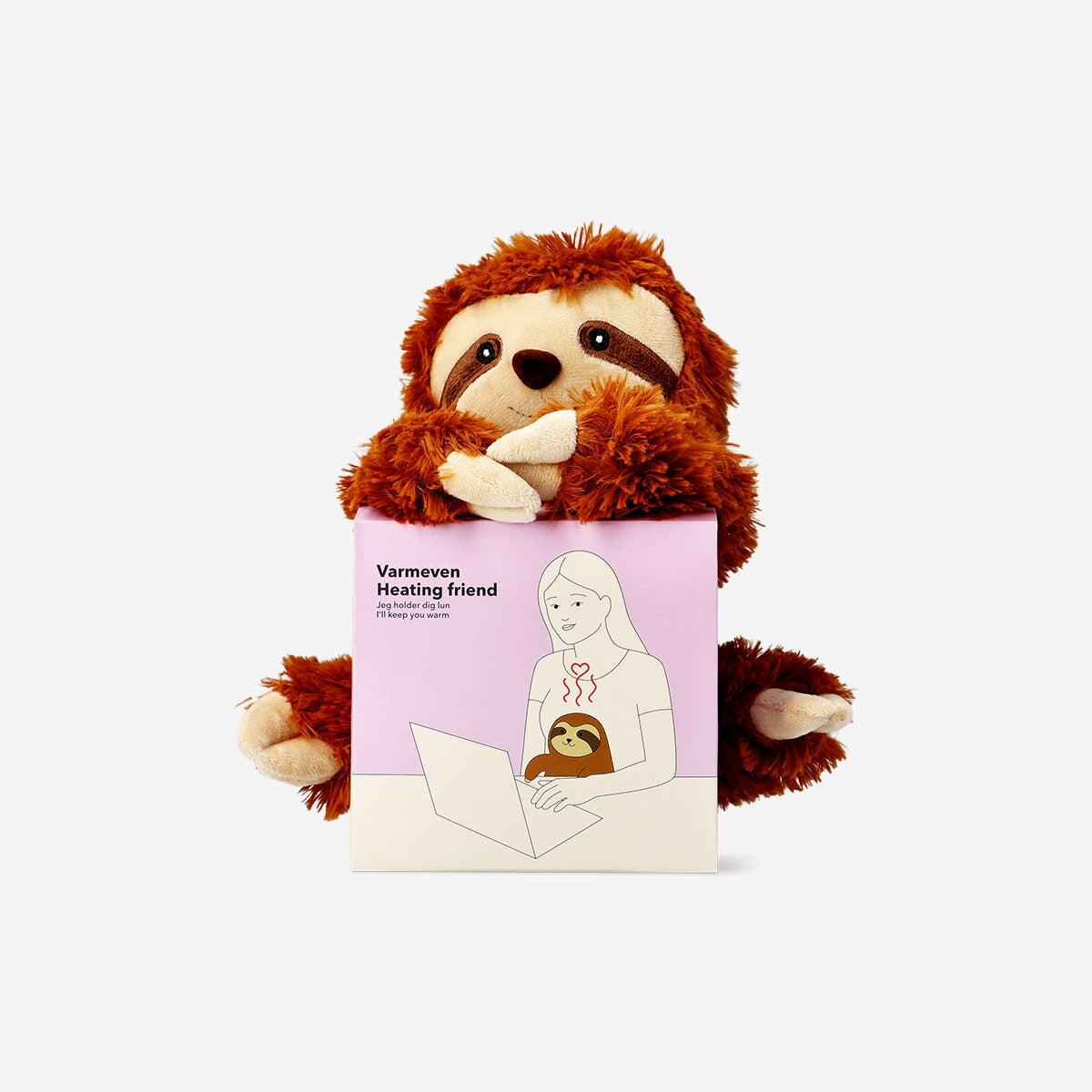 Heatable plush sloth toy Flying Tiger Copenhagen 