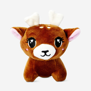Flying Tiger Copenhagen plush reindeer toy, soft stuffed animal with antlers, perfect for cuddling and play.