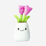 Peluche - Tulipanes sonrientes en jarrón