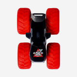 Red Flying Tiger Copenhagen toy monster truck with large wheels and vibrant design, suitable for kids' play.