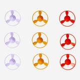 Refill discs for a disc-flying bracelet - 9 pcs Toy Flying Tiger Copenhagen 