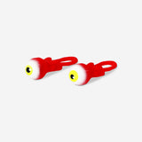 Two Shooting Eyes toys from Flying Tiger Copenhagen, colorful plastic novelty toys with popping eyes, for fun and entertainment.