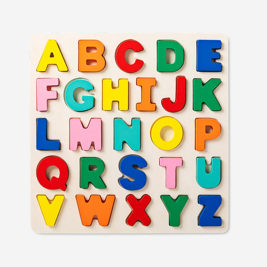 Wooden alphabet puzzle