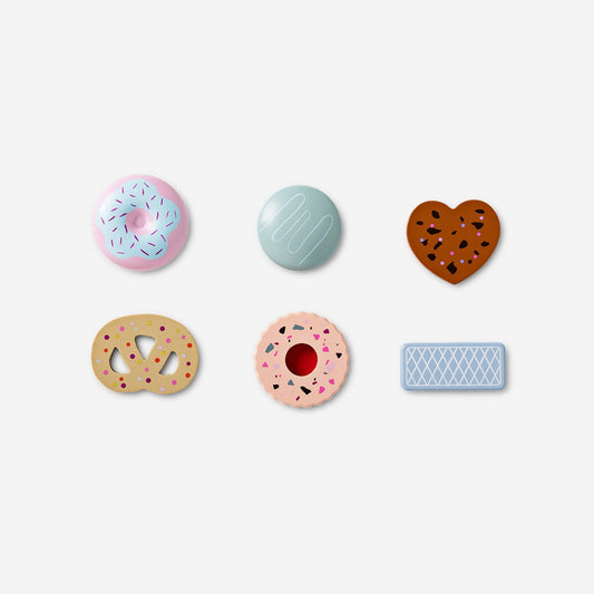 Galletas de madera. 6 piezas