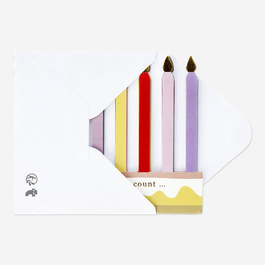 Fold-out card with envelope