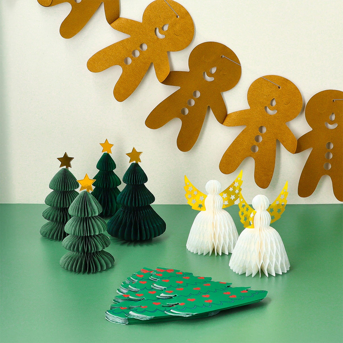 Fold out paper Christmas trees - 6 pcs Party Flying Tiger Copenhagen 