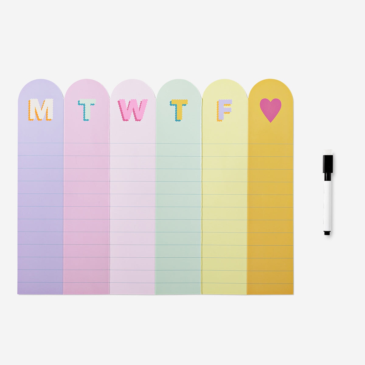 Foldable weekly planner with marker Office Flying Tiger Copenhagen 