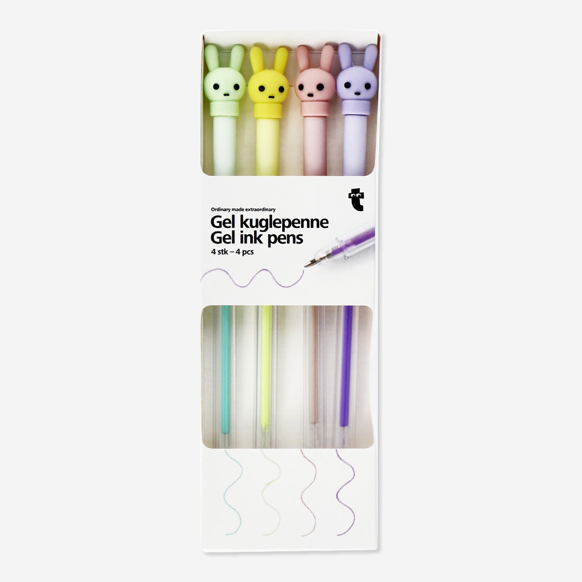 Gel ink pens. 4 pcs Office Flying Tiger Copenhagen 