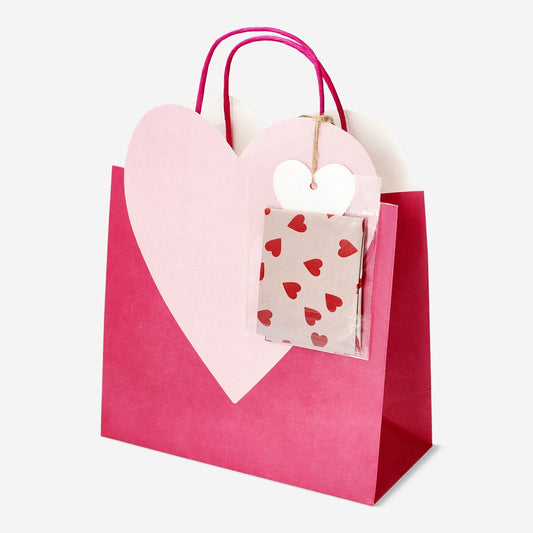 Gift bag with heart