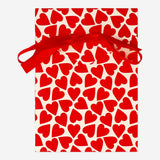 Gift bag with red hearts and bow Party Flying Tiger Copenhagen 