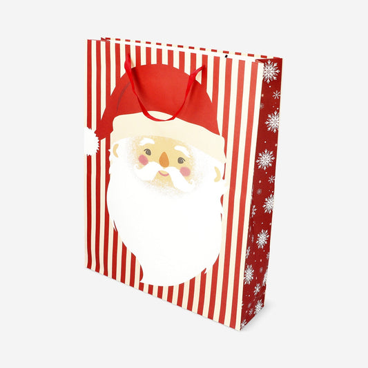 Gift bag with Santa face - 50 cm