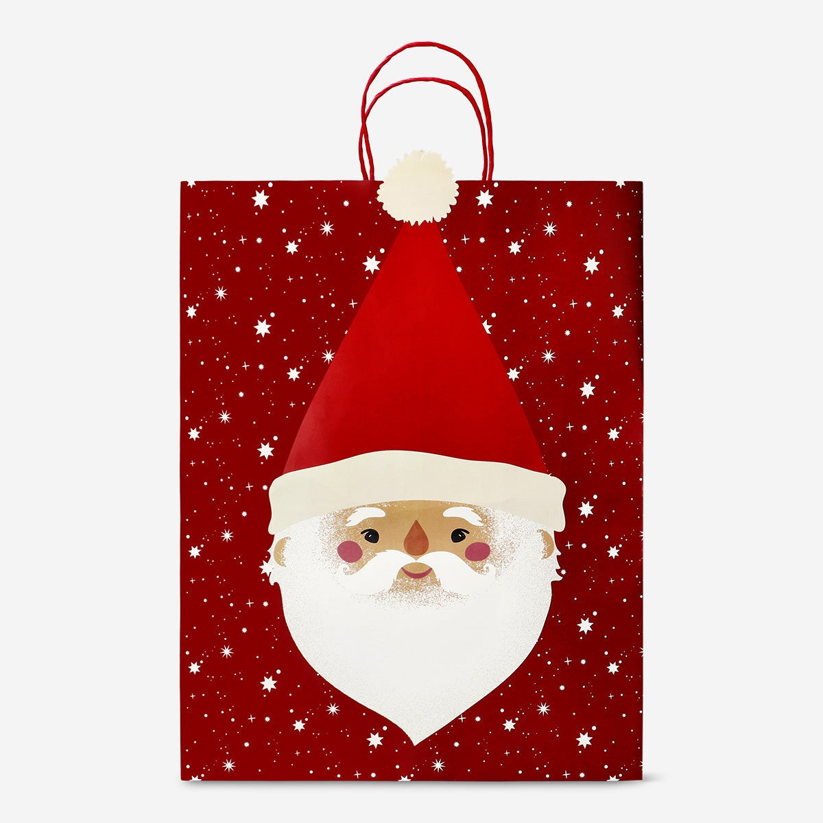 Gift Bag With Santa's Face Party Flying Tiger Copenhagen 