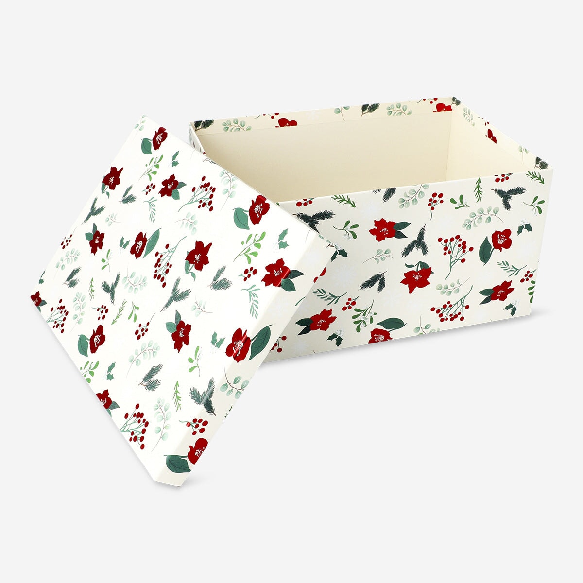 Gift Box with Christmas Flowers - Large Party Flying Tiger Copenhagen 