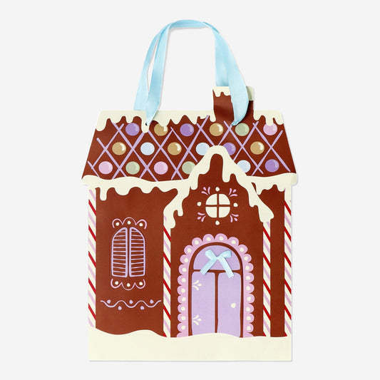 Gingerbread house gift bag