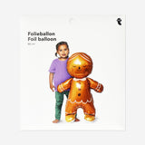 Gingerbread man as foil balloon - 86 cm Party Flying Tiger Copenhagen 