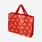 Gingerbread men and candy canes gift bag Office Flying Tiger Copenhagen 