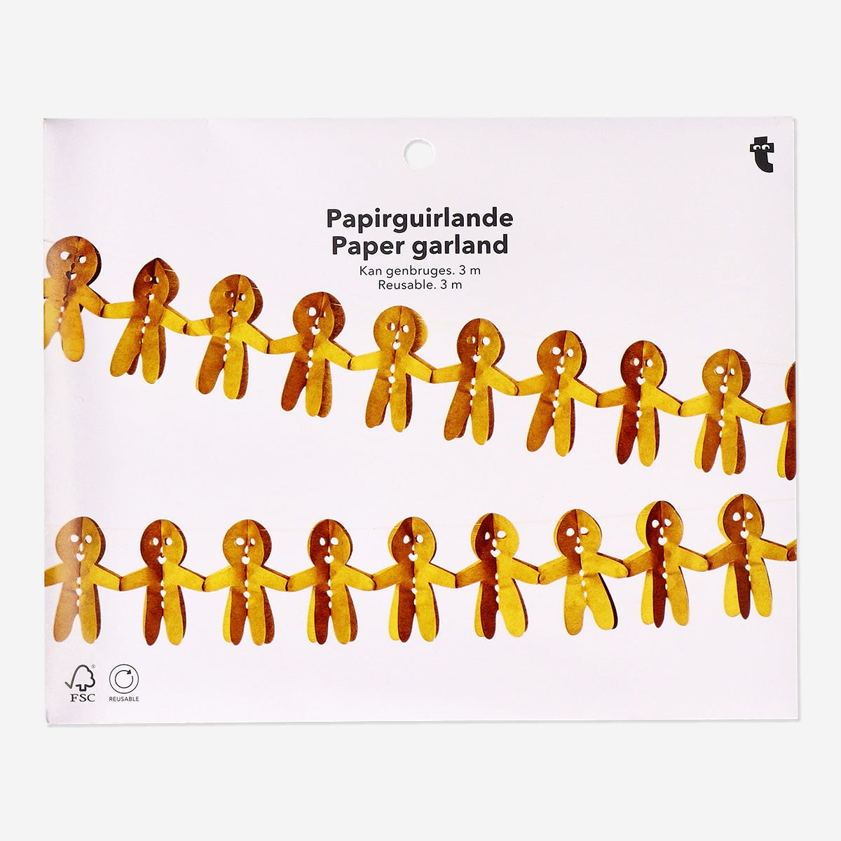 Gingerbread People Paper Garland - 300 cm Party Flying Tiger Copenhagen 