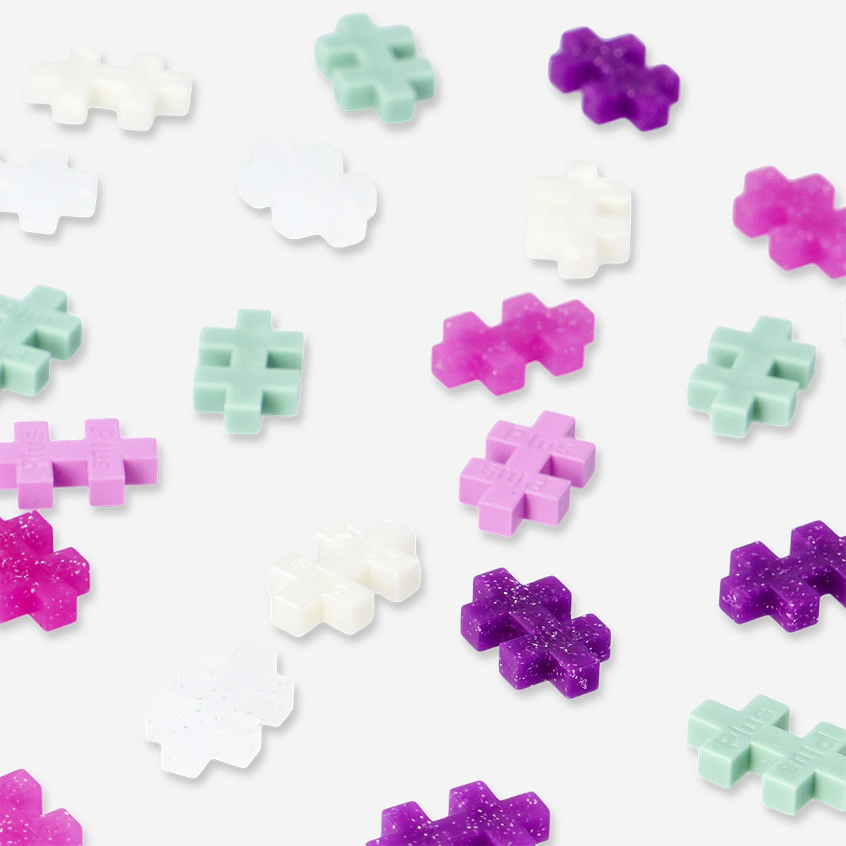 Glitter building mix 240 pcs - Plus Plus x Flying Tiger Copenhagen Toy Flying Tiger Copenhagen 