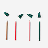 Glitter gel pens with Christmas tree toppers - 4 pcs Office Flying Tiger Copenhagen 