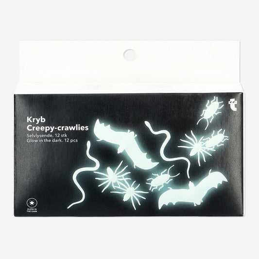 Glow in the Dark Creepy-Crawlies - 12 szt