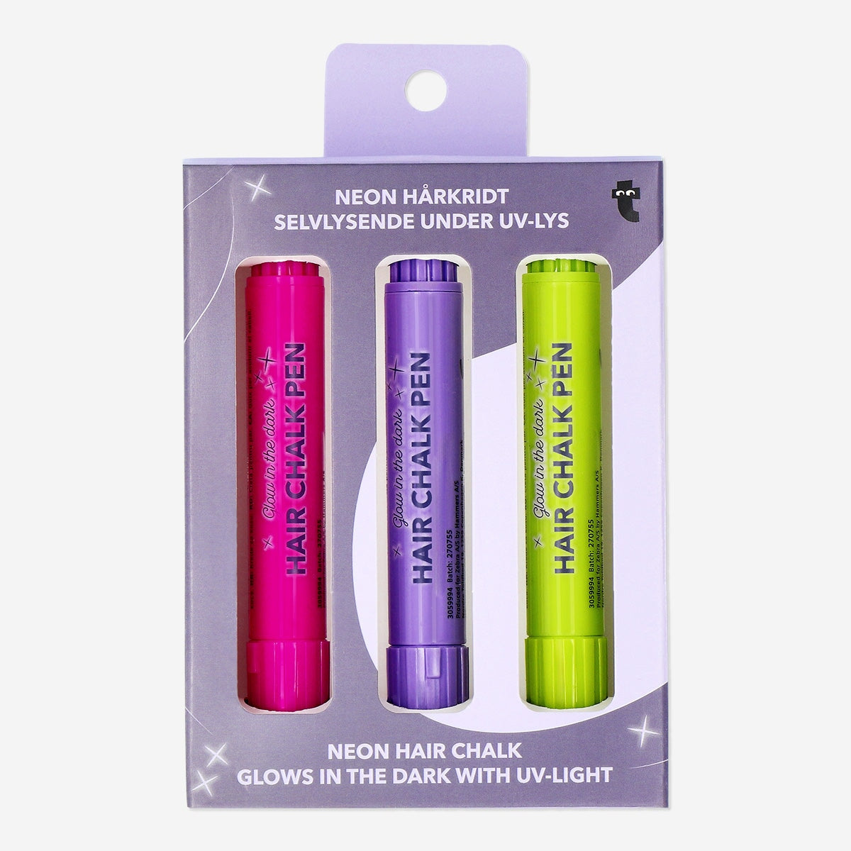 Glow in the dark hair chalks - 3 pcs Personal care Flying Tiger Copenhagen 