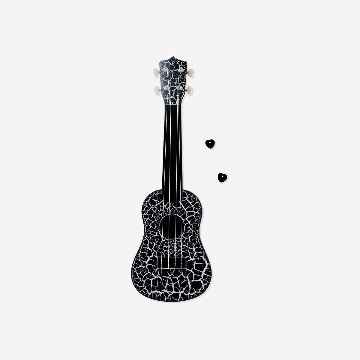 Glow in the dark skeleton ukulele gadget Flying Tiger Copenhagen 
