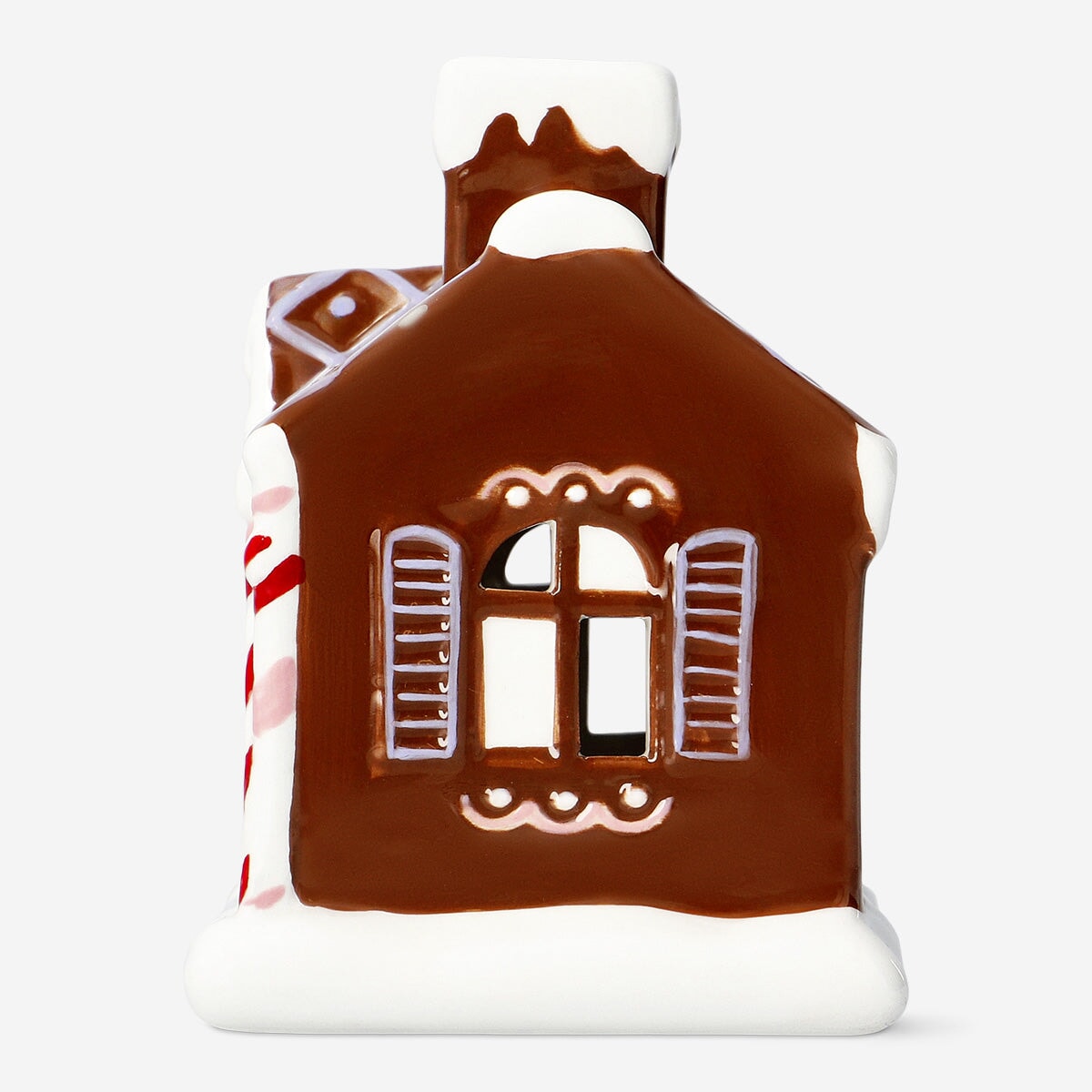 Glowing ceramic gingerbread house Home Flying Tiger Copenhagen 