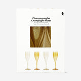 Gold champagne flutes - 4 pcs Party Flying Tiger Copenhagen 