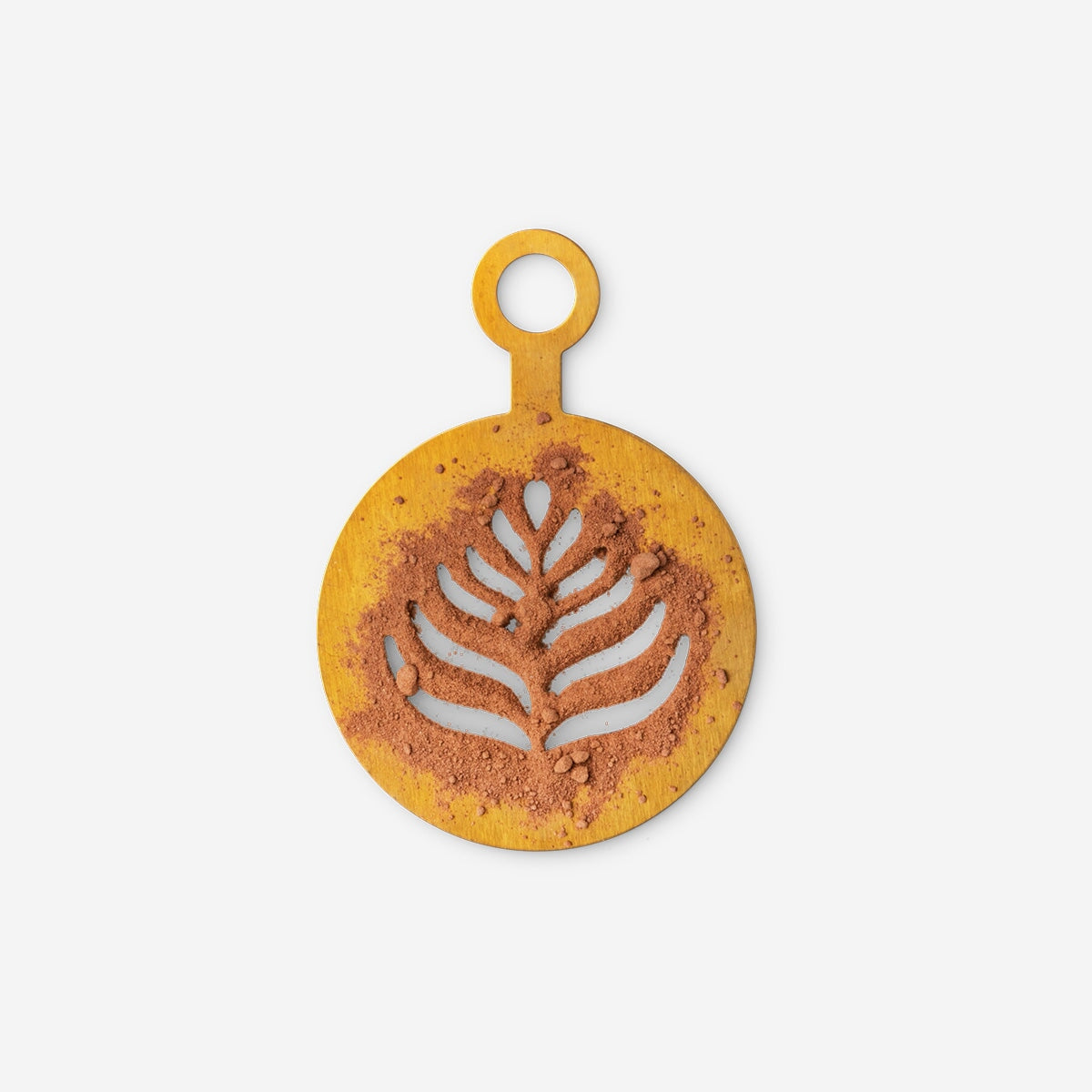 Gold coffee stencils as pumpkin and leaf - 2 pcs kitchen Flying Tiger Copenhagen 