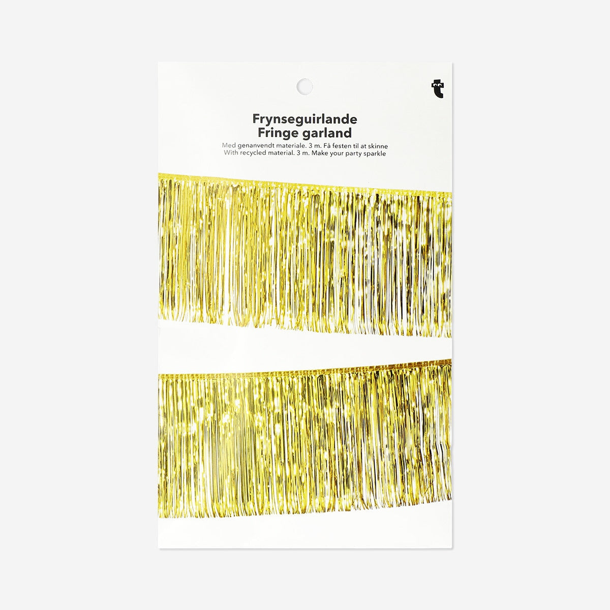 Gold fringe garland - 300 cm Party Flying Tiger Copenhagen 