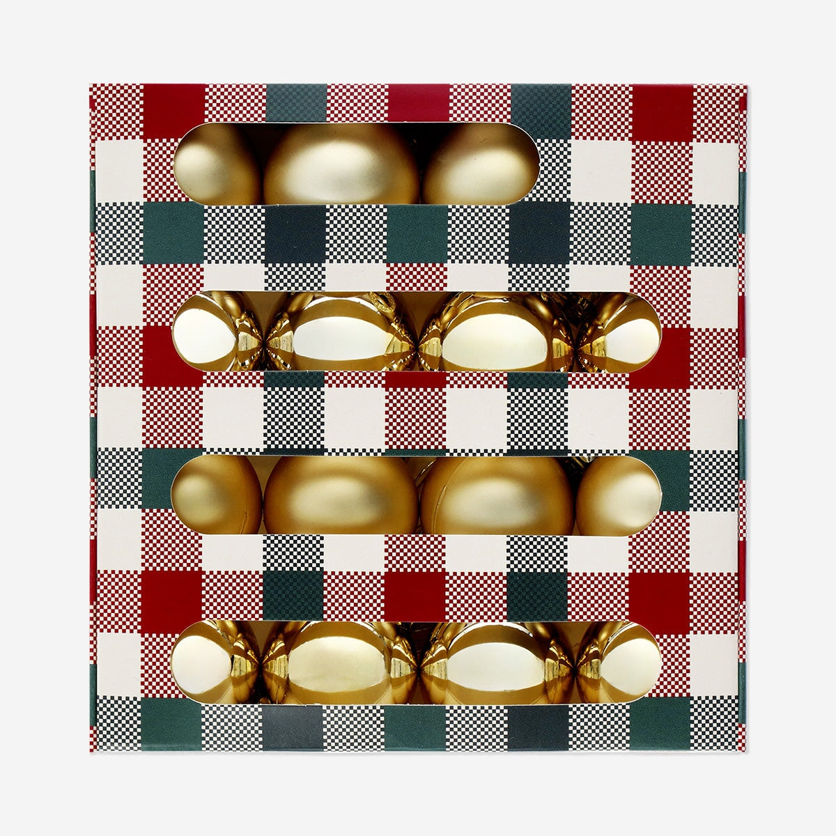 Gold small baubles in plastic - 16 pcs Home Flying Tiger Copenhagen 