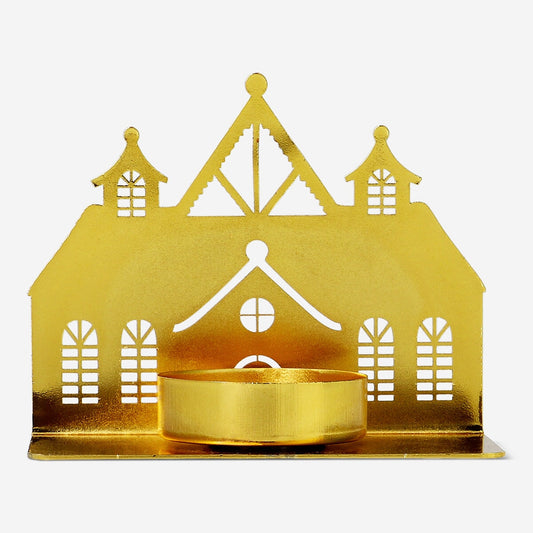 Gold tealight holder