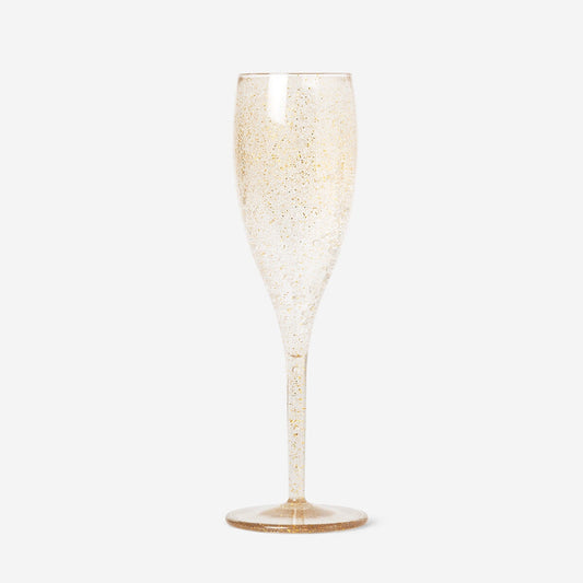 Golden Champagne Flutes - 4 pcs