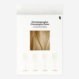 Golden Champagne Flutes - 4 pcs Party Flying Tiger Copenhagen 