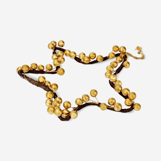 Golden star wreath - 20 cm