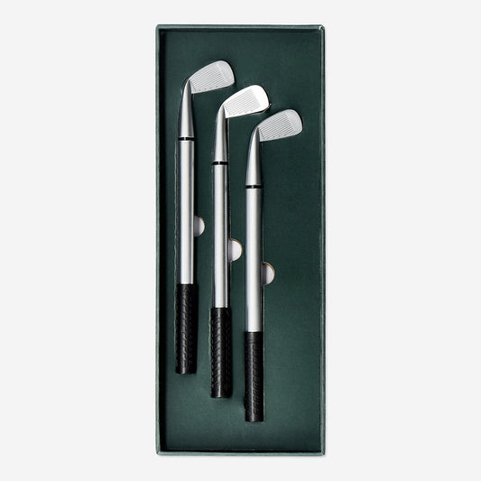 Stylos à bille en forme de club de golf - 3 pcs